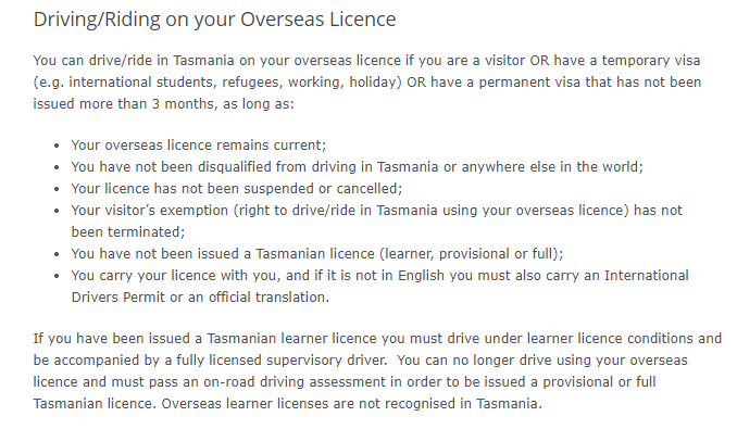 塔斯马尼亚驾照翻译NAATI三级证换塔州驾照英文说明